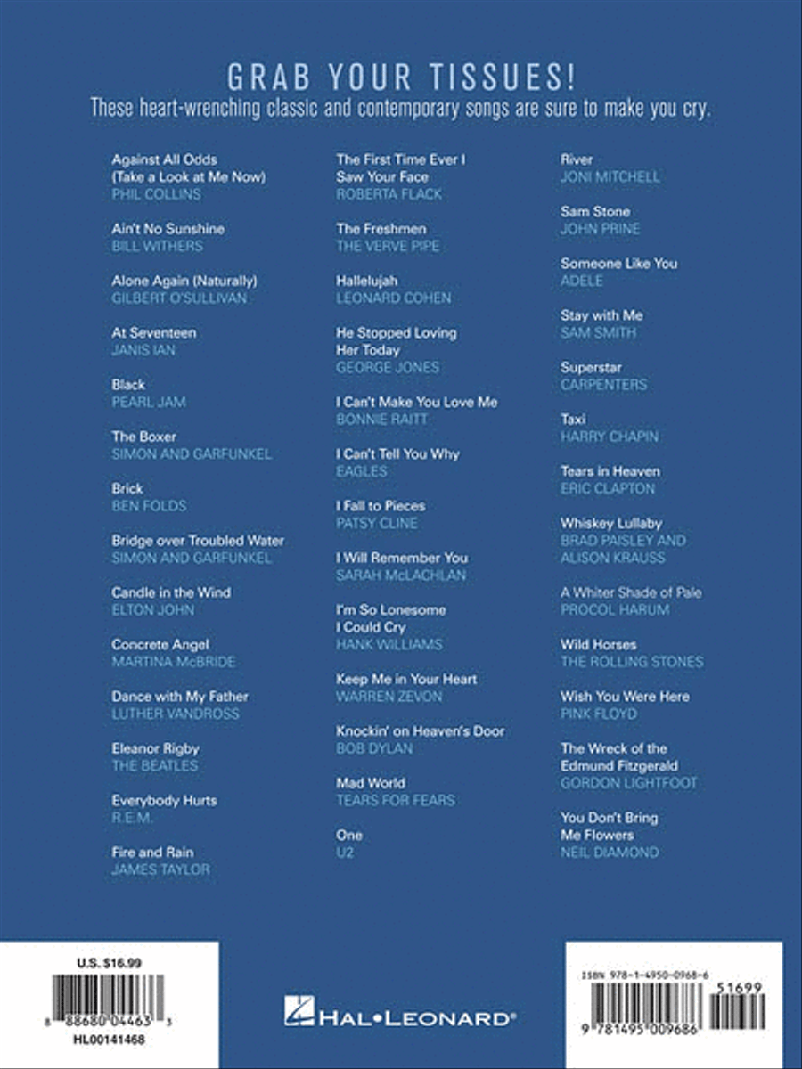 The Saddest Songs Ever Piano, Vocal, Guitar scores gallery preview page 2