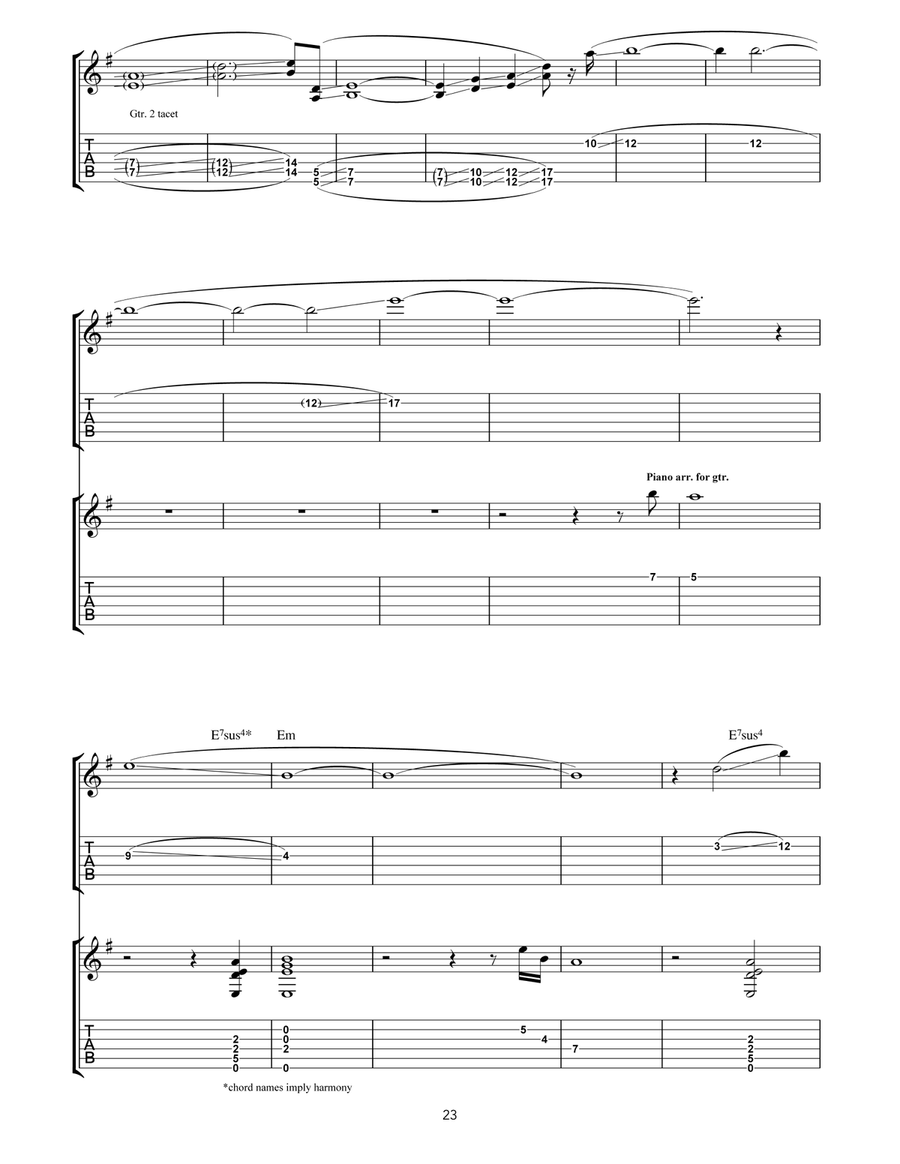 Sum Sum Acoustic Guitar scores gallery preview page 2