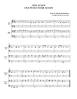 Ode to Joy, one piano, four hands