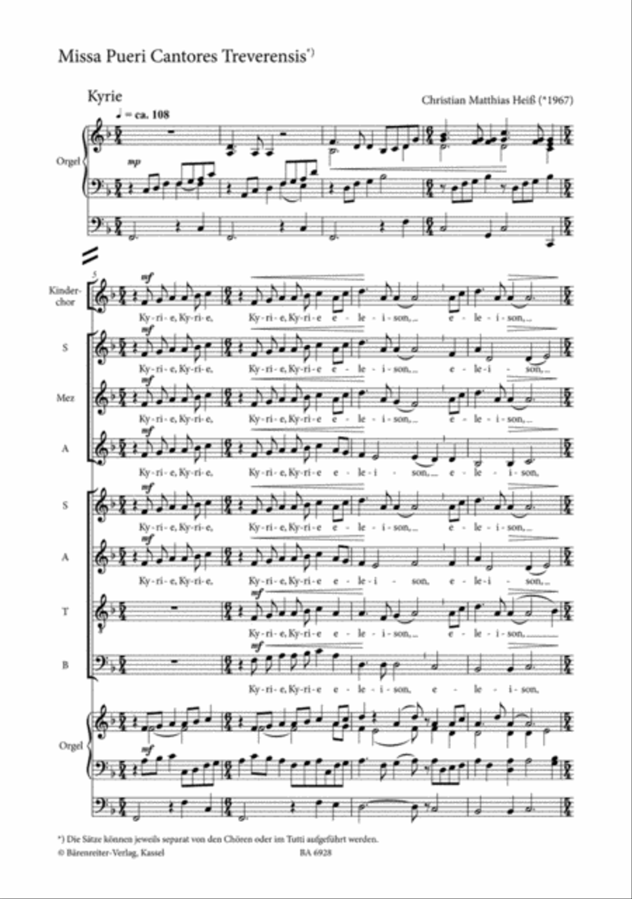 Gott liebt diese Welt 4-Part scores gallery preview page 2