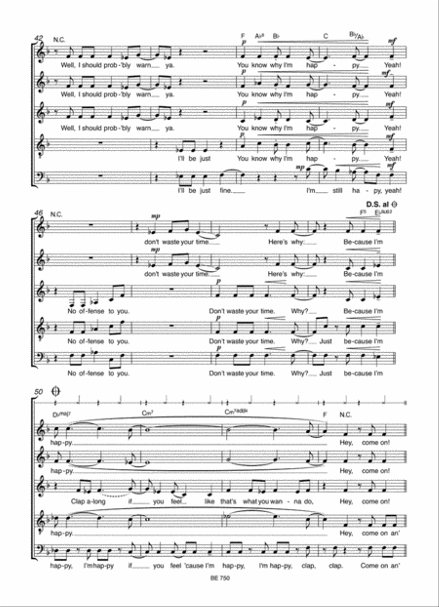 Happy Mixed Choir scores gallery preview page 3