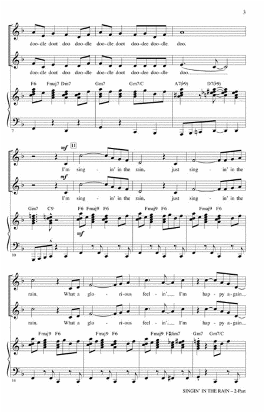 Singin' in the Rain 2-Part scores gallery preview page 3