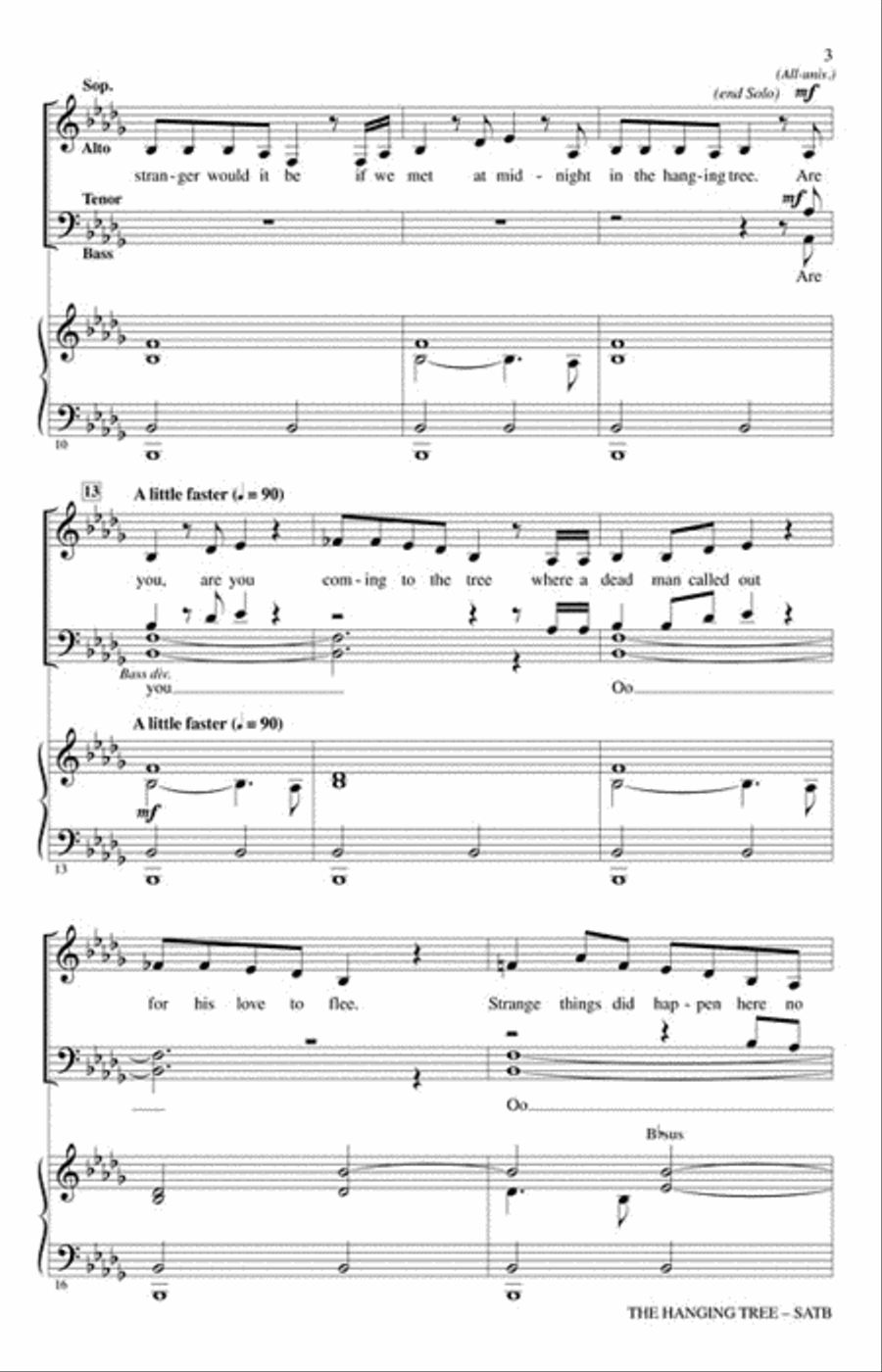 The Hanging Tree The Hanging Tree 4-Part scores gallery preview page 3
