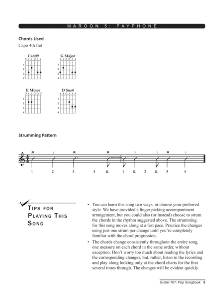 Alfred's Guitar 101, Pop Songbook Electric Guitar scores gallery preview page 3
