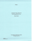 Autumn's Song, Op. 25