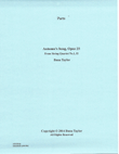 Autumn's Song, Op. 25 - Parts