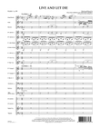 Live and Let Die - Conductor Score (Full Score)