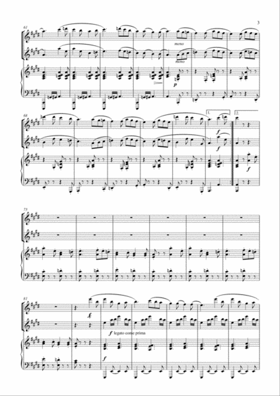 Slovenian Sonata - for 2 flutes and piano Flute Solo scores gallery preview page 3