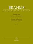 Sonata for Violoncello and Piano E minor op. 38