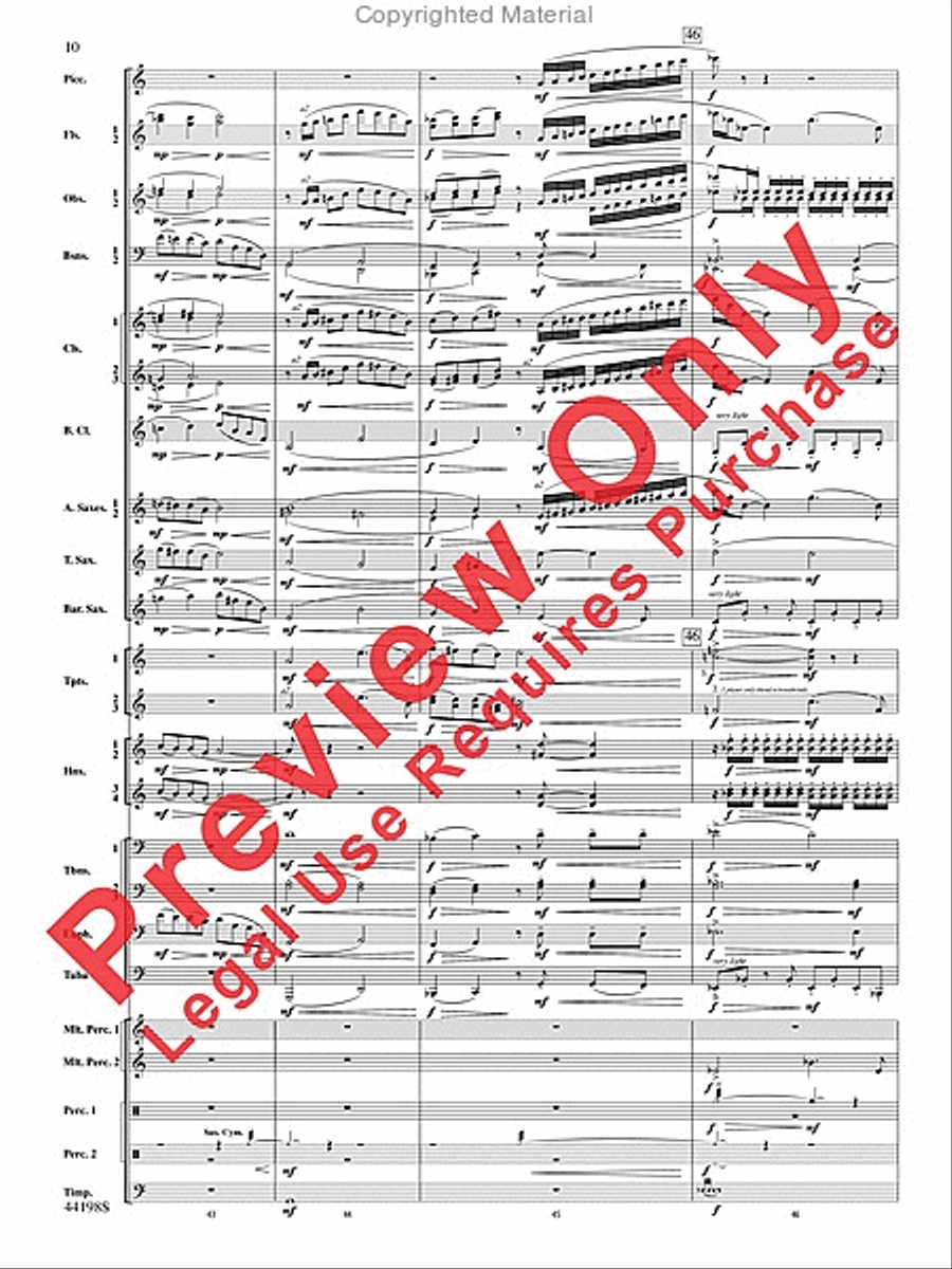 Afterlife Afterlife Concert Band scores gallery preview page 11
