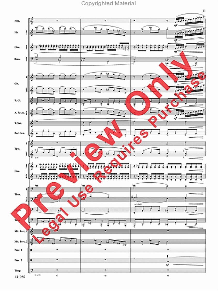Afterlife Afterlife Concert Band scores gallery preview page 12