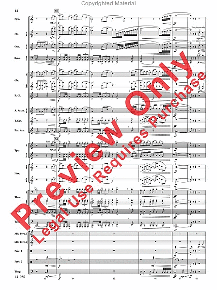 Afterlife Afterlife Concert Band scores gallery preview page 15