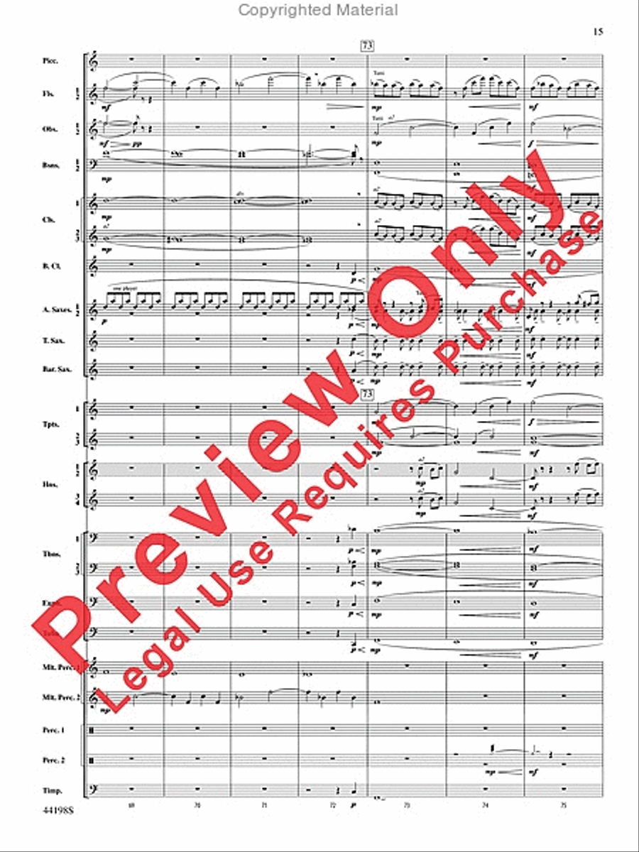 Afterlife Afterlife Concert Band scores gallery preview page 16