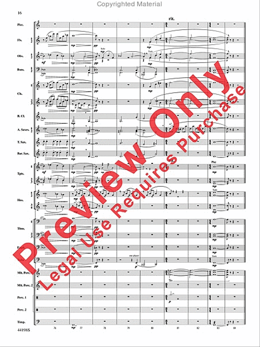 Afterlife Afterlife Concert Band scores gallery preview page 17