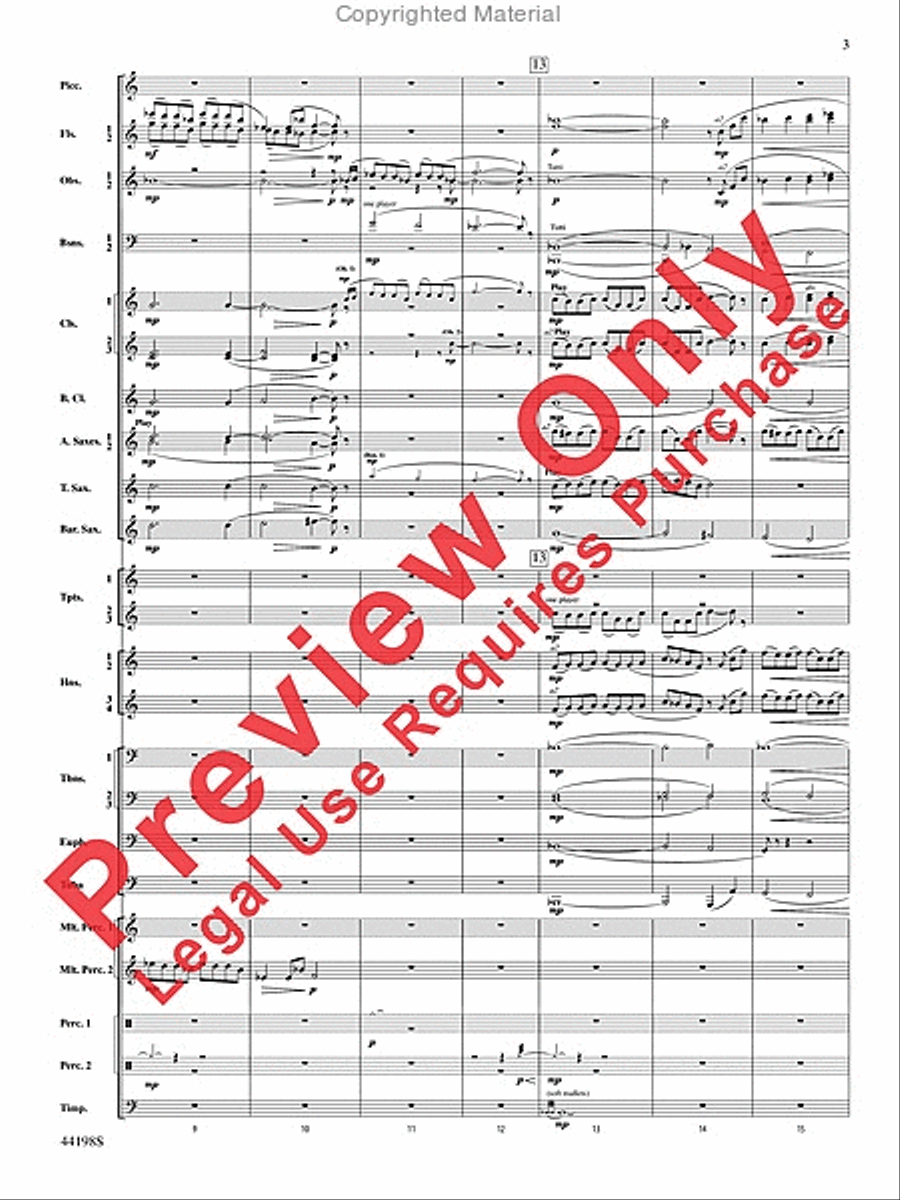 Afterlife Afterlife Concert Band scores gallery preview page 4