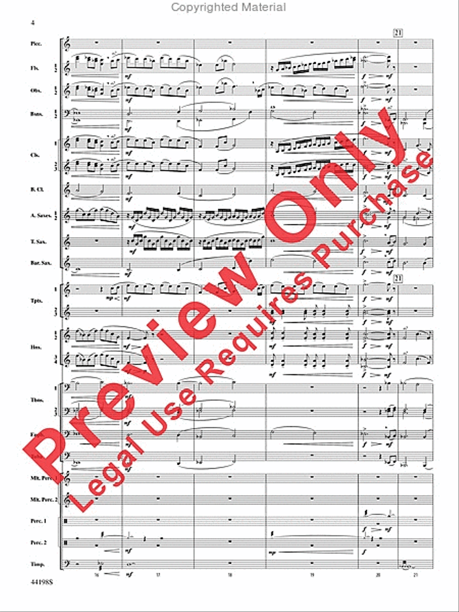 Afterlife Afterlife Concert Band scores gallery preview page 5