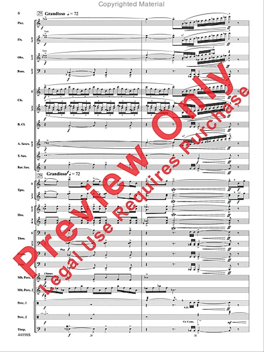 Afterlife Afterlife Concert Band scores gallery preview page 7