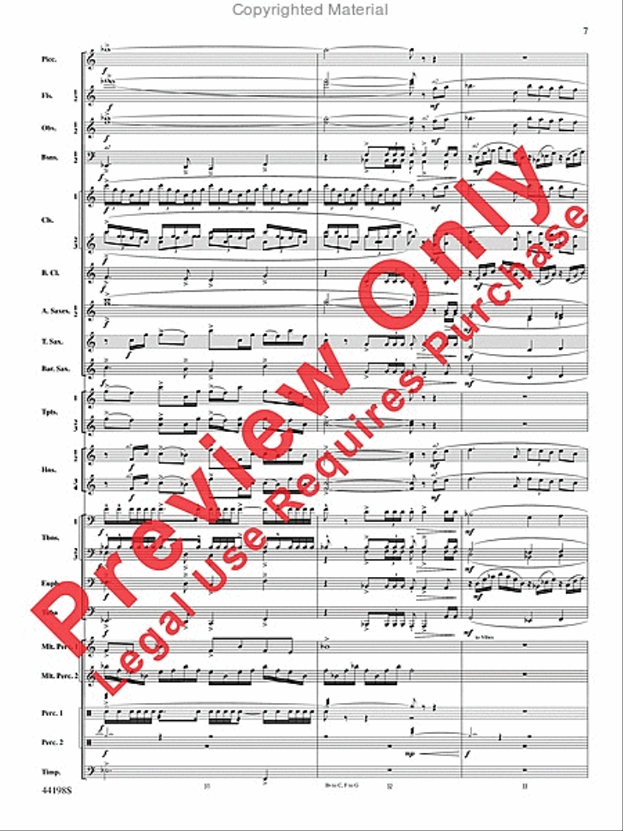 Afterlife Afterlife Concert Band scores gallery preview page 8