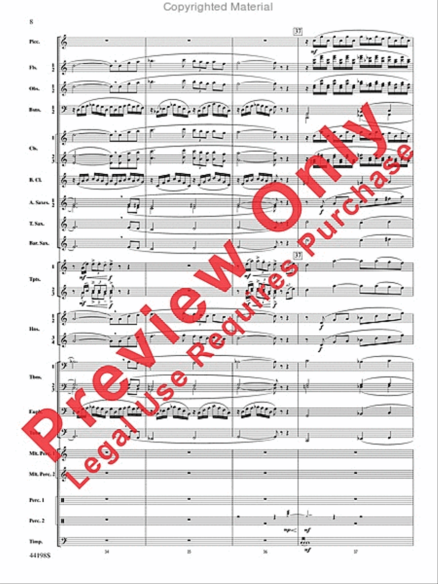 Afterlife Afterlife Concert Band scores gallery preview page 9