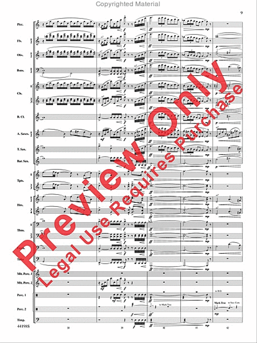 Afterlife Afterlife Concert Band scores gallery preview page 10