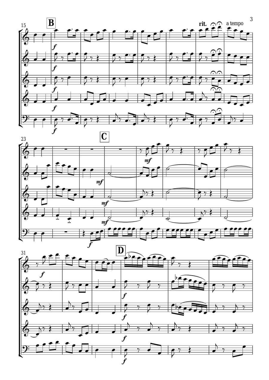 Songs of the Sea Songs of the Sea Woodwind Quintet scores gallery preview page 3