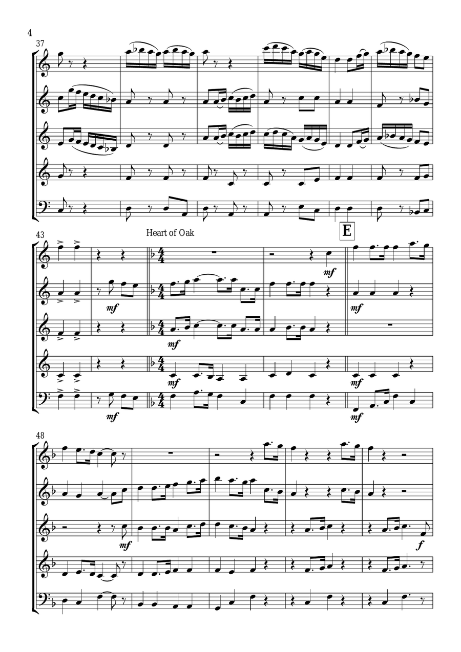 Songs of the Sea Songs of the Sea Woodwind Quintet scores gallery preview page 4