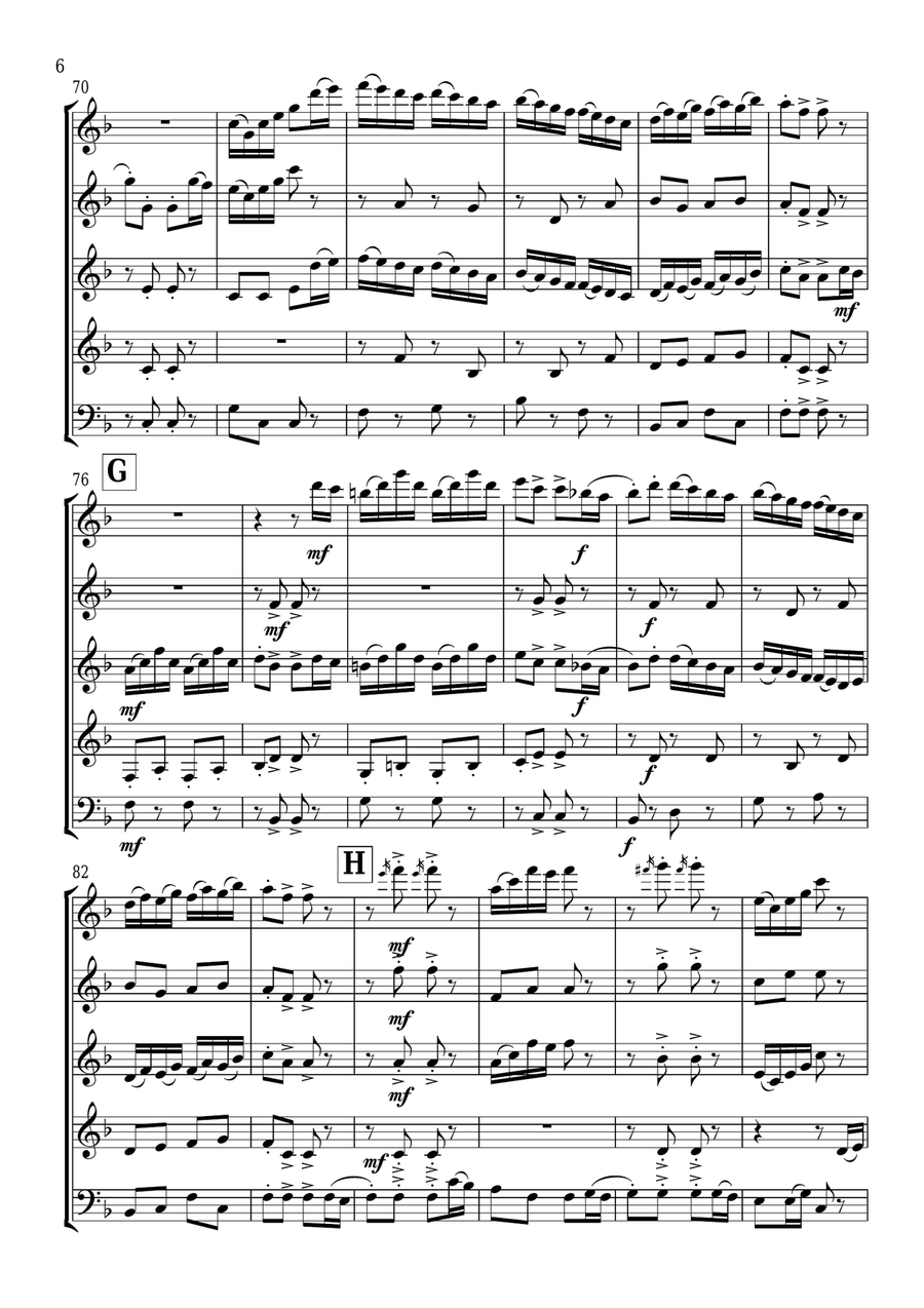 Songs of the Sea Songs of the Sea Woodwind Quintet scores gallery preview page 6