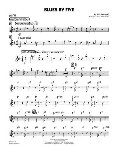 Blues by Five - Guitar