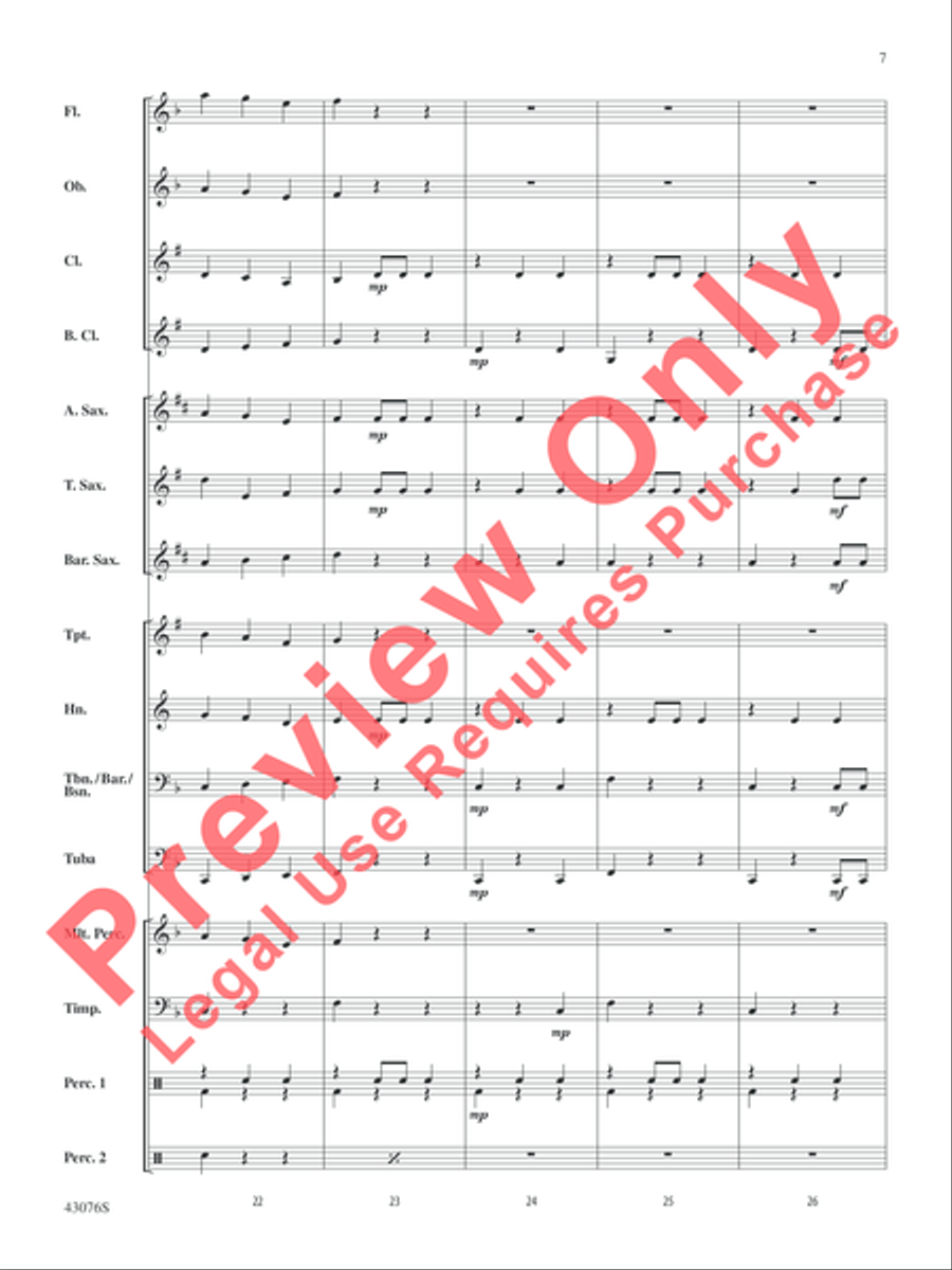 Las Mañanitas Las Mañanitas Concert Band scores gallery preview page 10