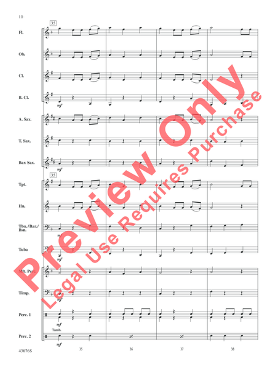 Las Mañanitas Las Mañanitas Concert Band scores gallery preview page 13