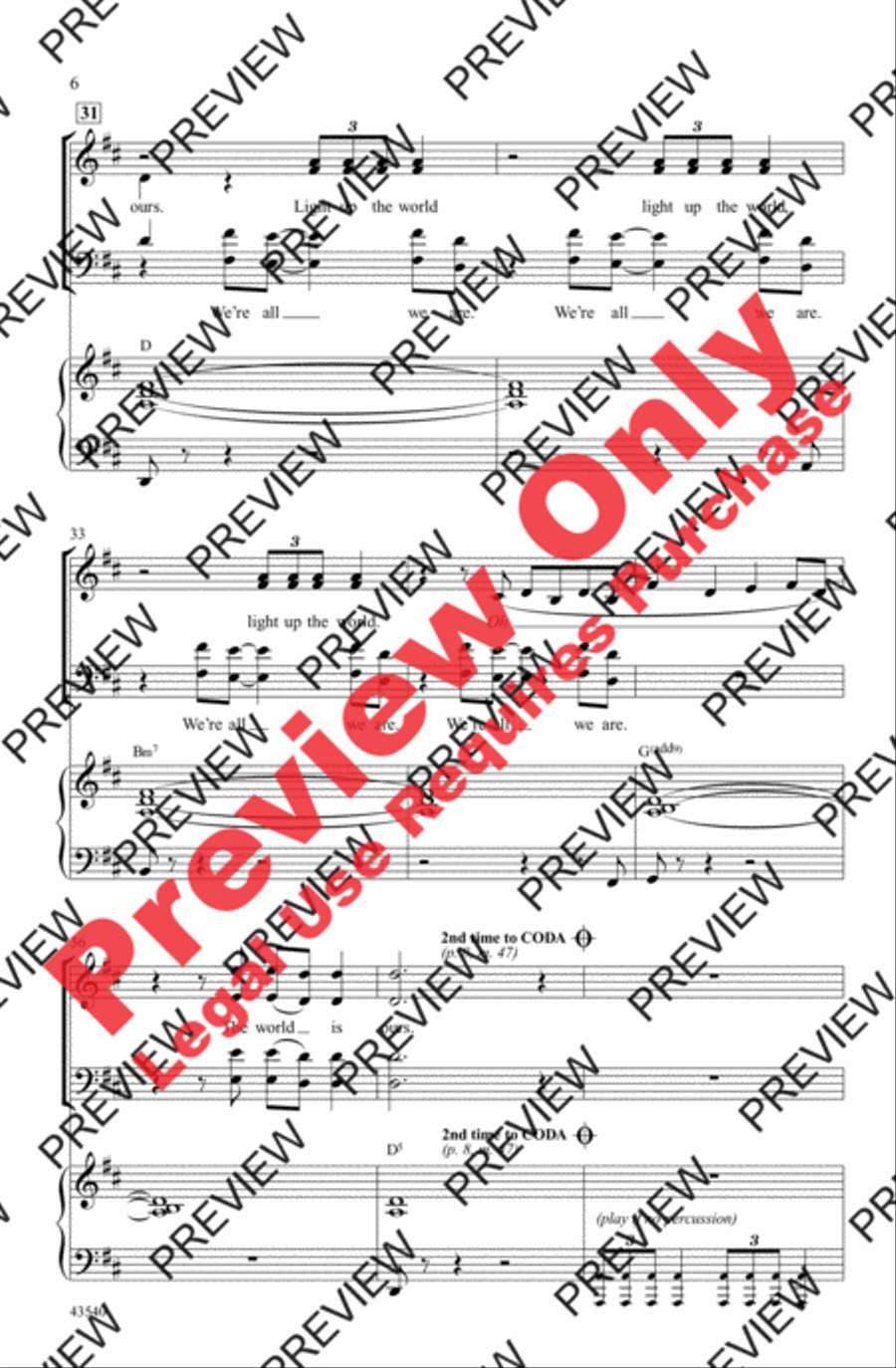 The World Is Ours The World Is Ours 4-Part scores gallery preview page 6