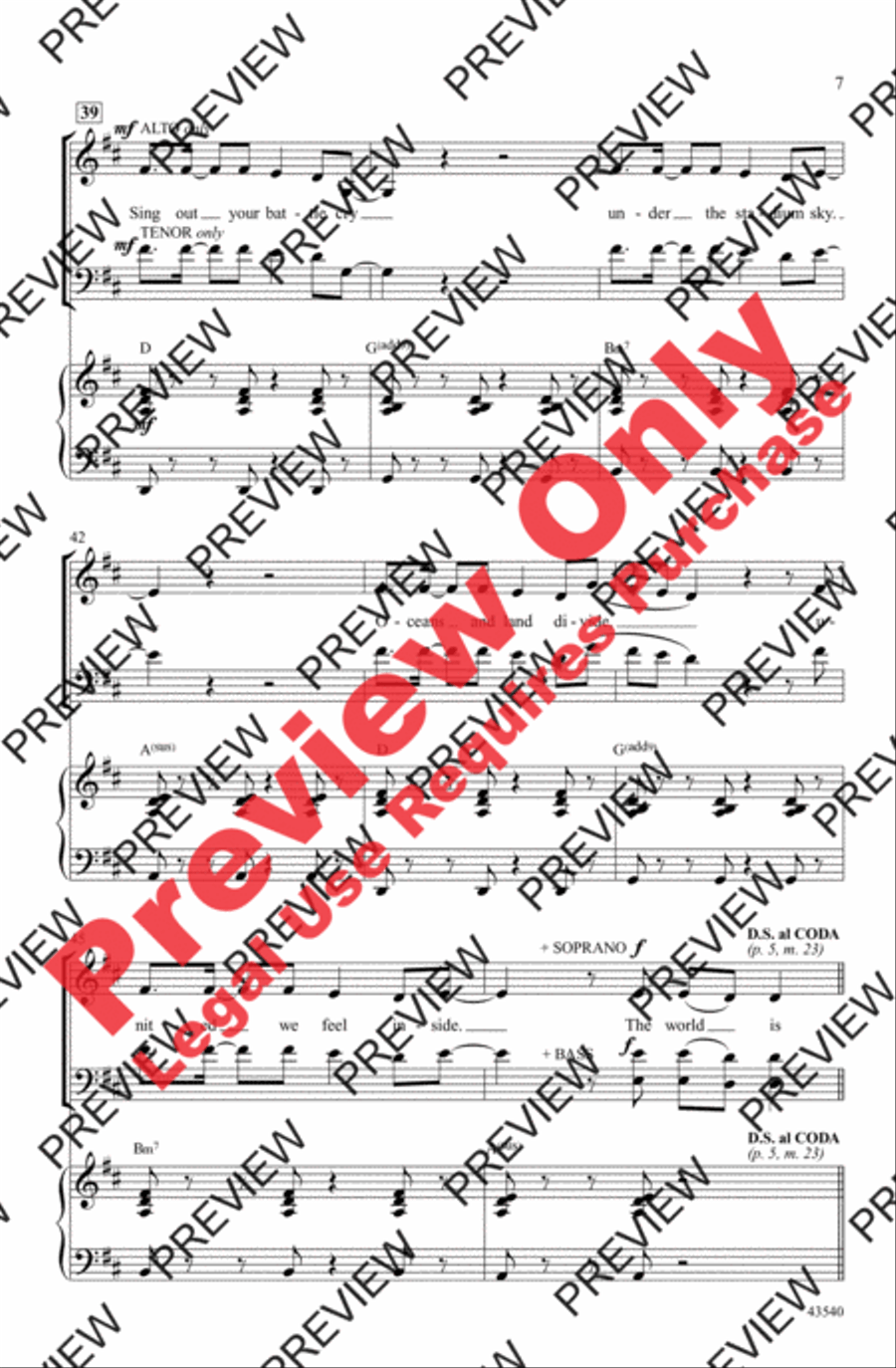 The World Is Ours The World Is Ours 4-Part scores gallery preview page 7