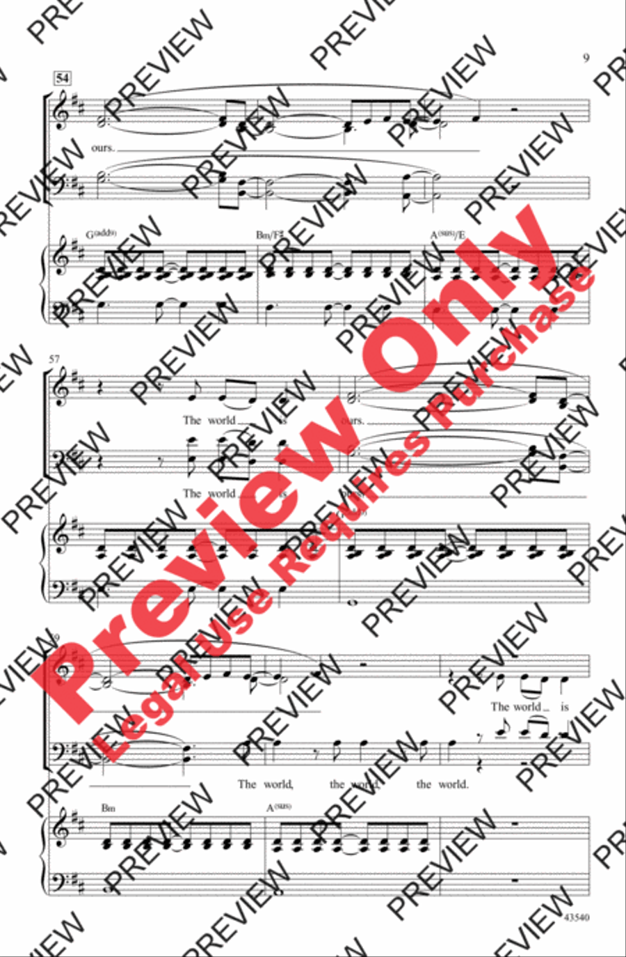 The World Is Ours The World Is Ours 4-Part scores gallery preview page 9