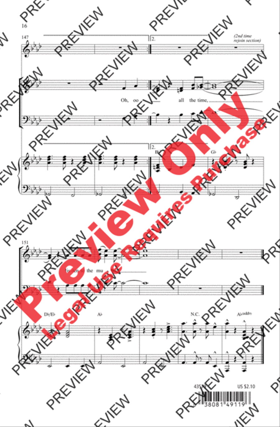 Listen to the Music Listen to the Music 3-Part scores gallery preview page 16