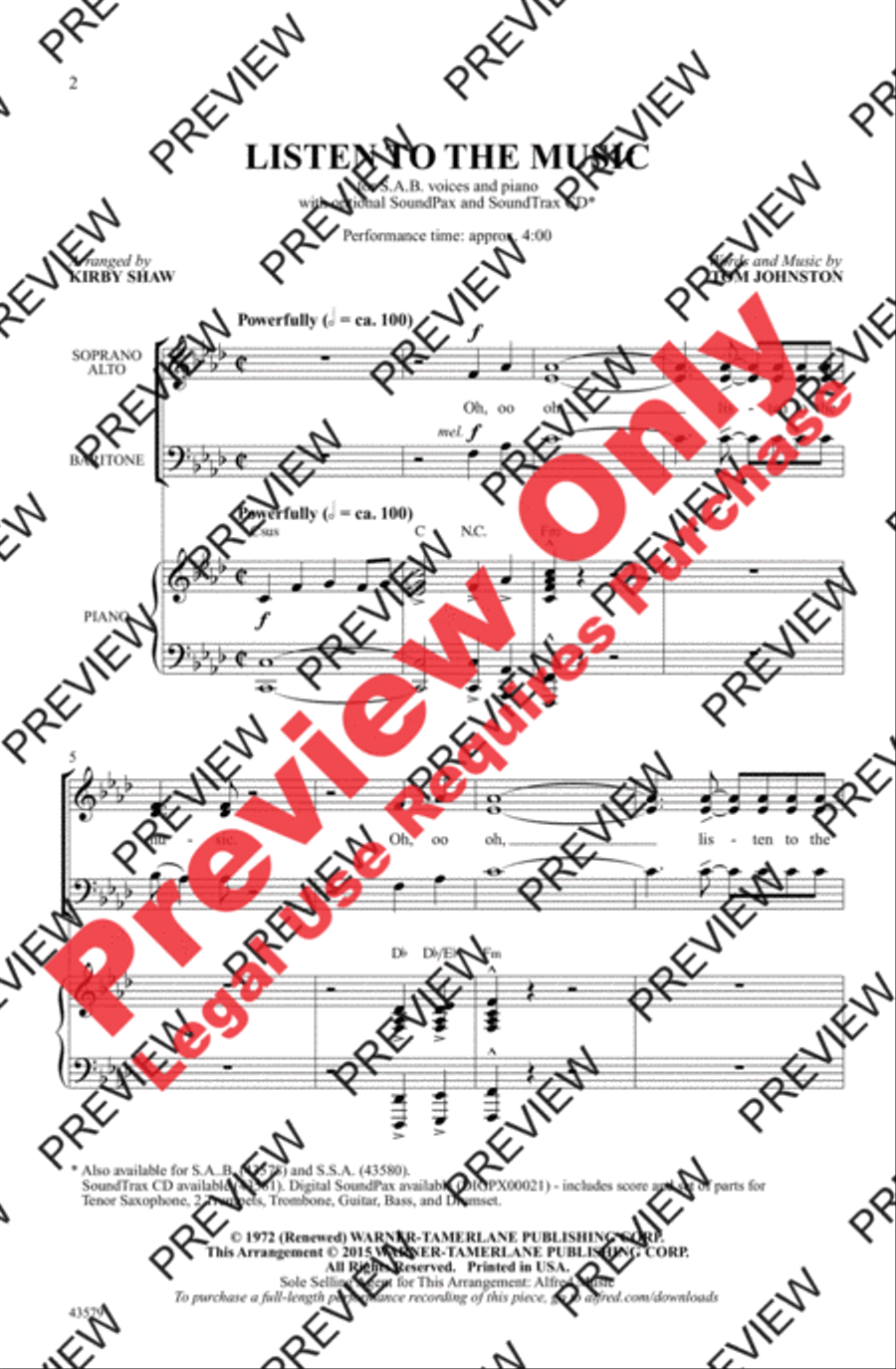 Listen to the Music Listen to the Music 3-Part scores gallery preview page 17