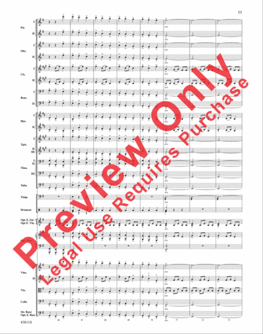 Christmas Eve/Sarajevo 12/24 Full Orchestra scores gallery preview page 12