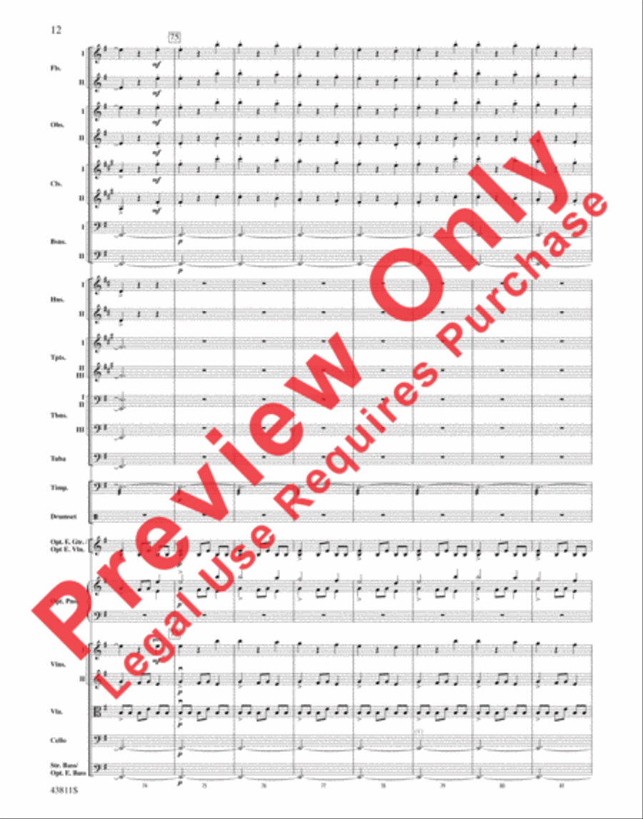 Christmas Eve/Sarajevo 12/24 Full Orchestra scores gallery preview page 13