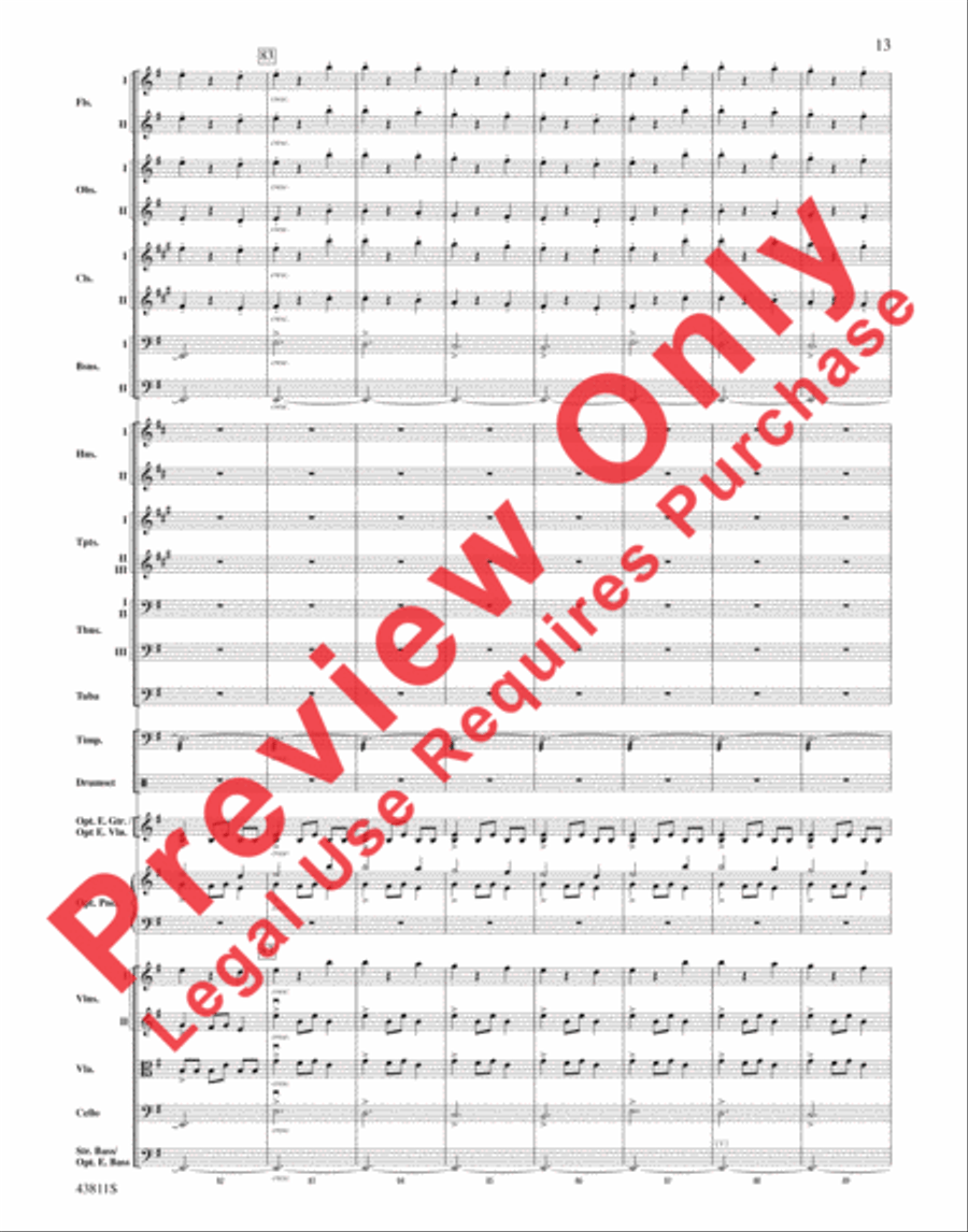 Christmas Eve/Sarajevo 12/24 Full Orchestra scores gallery preview page 14
