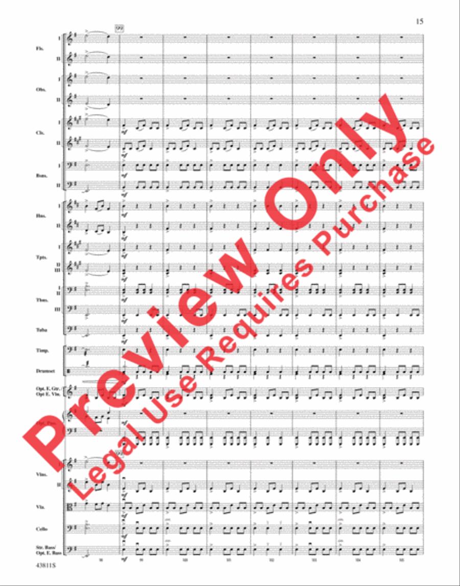 Christmas Eve/Sarajevo 12/24 Full Orchestra scores gallery preview page 16