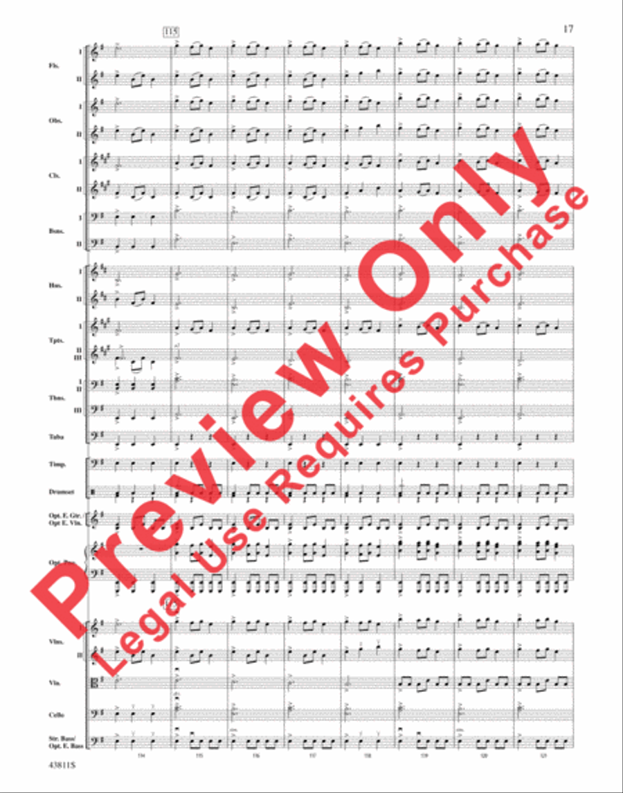Christmas Eve/Sarajevo 12/24 Full Orchestra scores gallery preview page 18