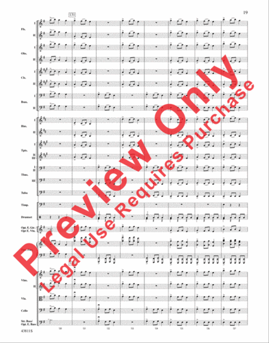 Christmas Eve/Sarajevo 12/24 Full Orchestra scores gallery preview page 20