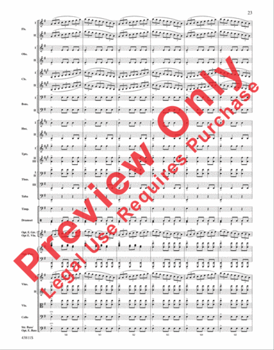 Christmas Eve/Sarajevo 12/24 Full Orchestra scores gallery preview page 24