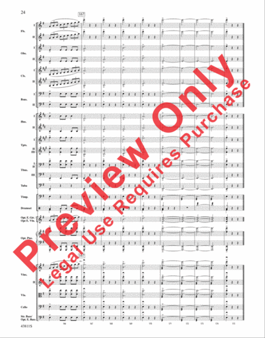 Christmas Eve/Sarajevo 12/24 Full Orchestra scores gallery preview page 25