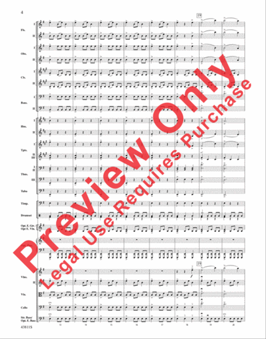 Christmas Eve/Sarajevo 12/24 Full Orchestra scores gallery preview page 5