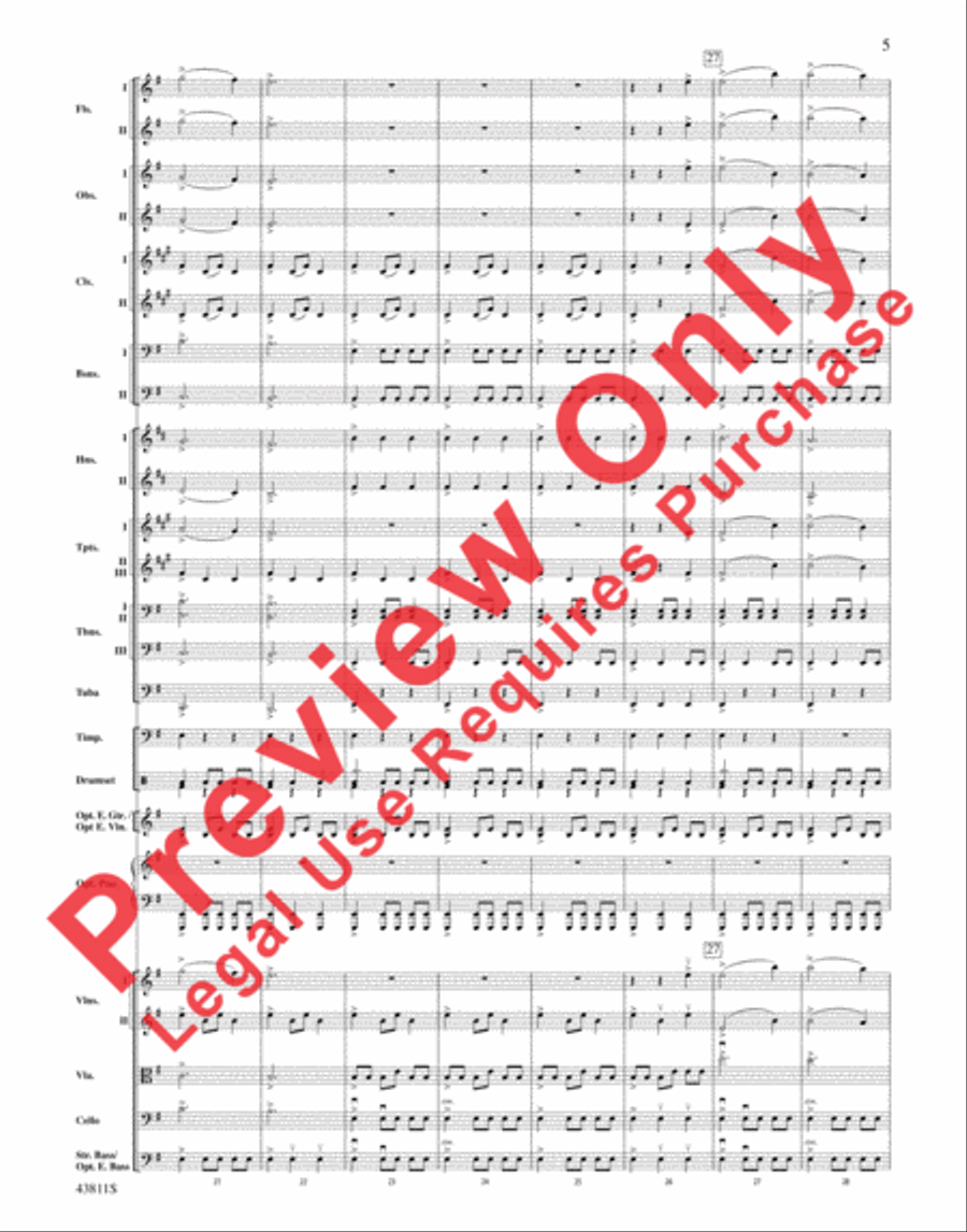 Christmas Eve/Sarajevo 12/24 Full Orchestra scores gallery preview page 6