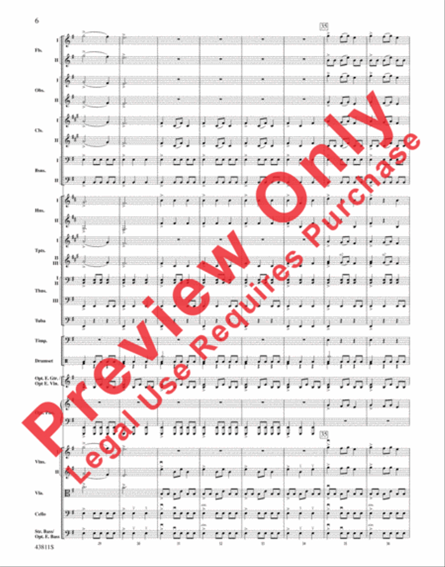 Christmas Eve/Sarajevo 12/24 Full Orchestra scores gallery preview page 7
