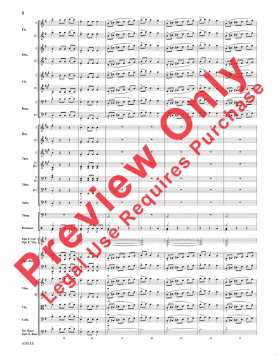 Christmas Eve/Sarajevo 12/24 Full Orchestra scores gallery preview page 9