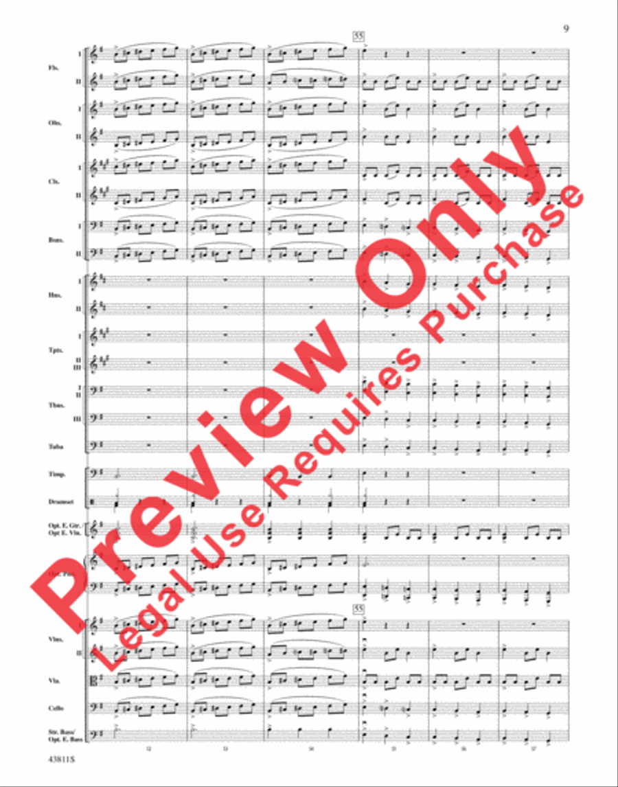 Christmas Eve/Sarajevo 12/24 Full Orchestra scores gallery preview page 10