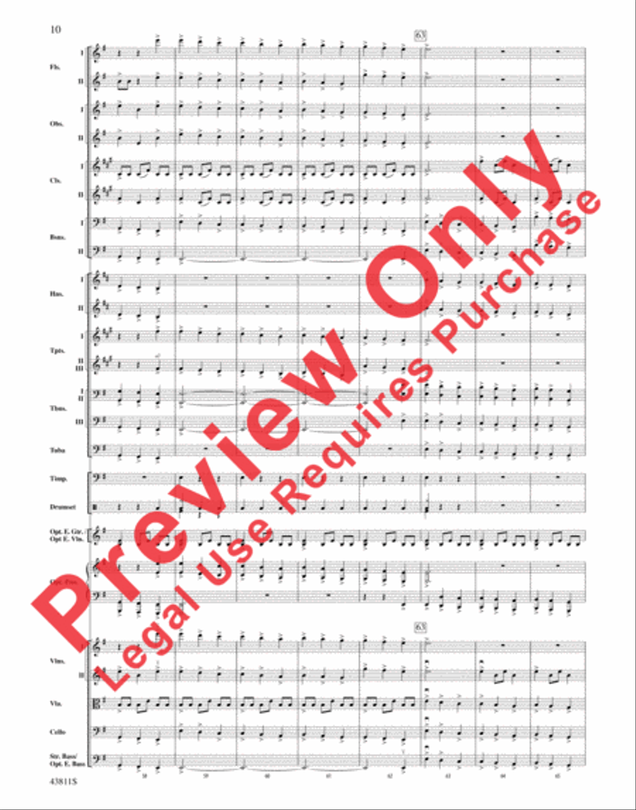 Christmas Eve/Sarajevo 12/24 Full Orchestra scores gallery preview page 11