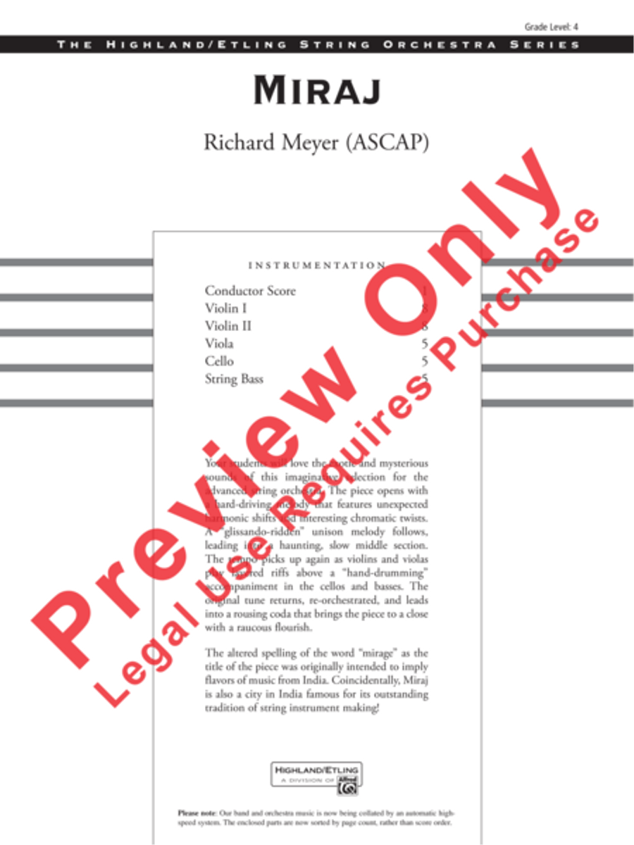 Miraj Miraj String Orchestra scores gallery preview page 2